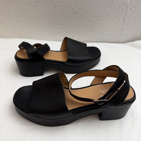 Seychelles Calming Influence Sandal Black Leather Size 9 - Picture 2 of 7